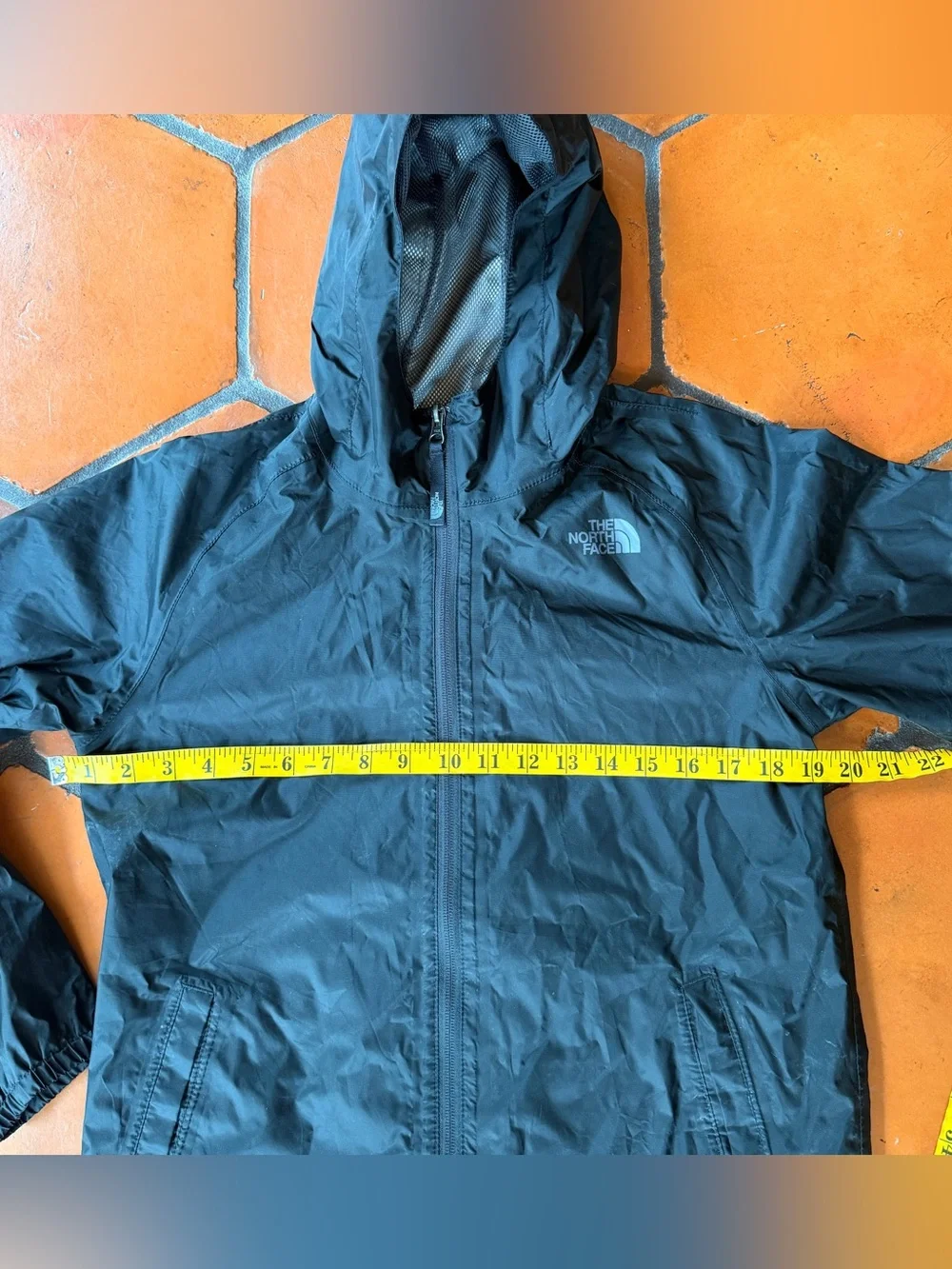 NORTH FACE Dryvent Black Zipline Rain Jacket Youth/Boys L 14/16 Outdoors School